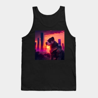 Cyberpunk Dog 3 Tank Top